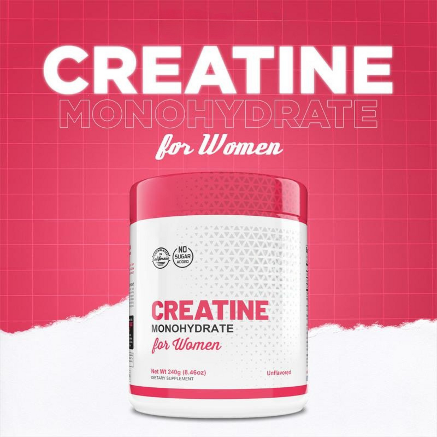 Creatina monohidrato para mujeres