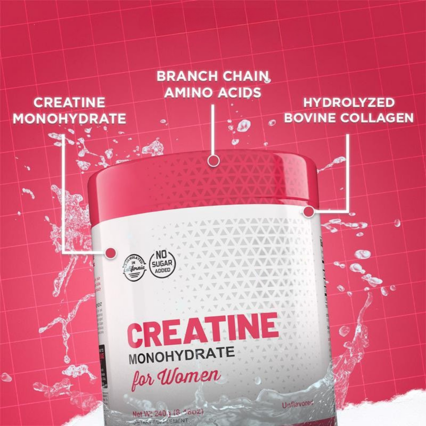 Creatina monohidrato para mujeres